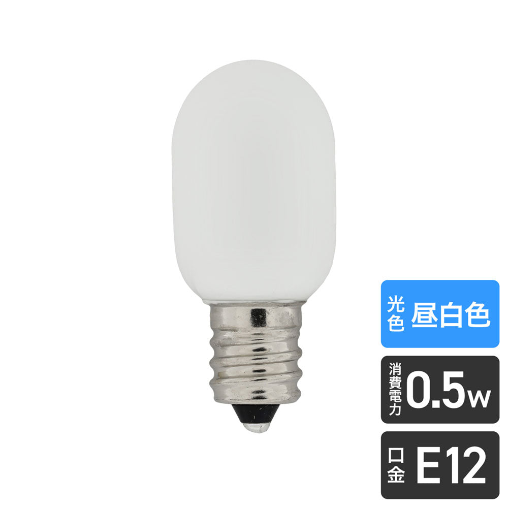 LDT1N-G-E12-G100_1684900_LED装飾電球 ナツメ球タイプ E12 昼白色相当_ELPA(エルパ・朝日電器)